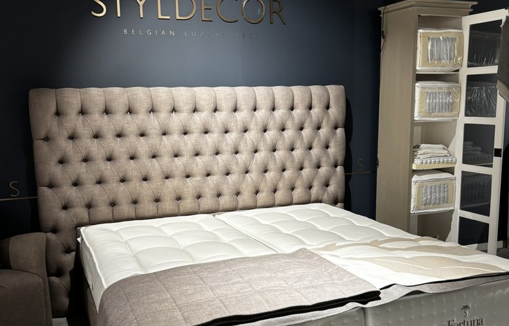 Styldecor Style box 25 duo 180 x 200 cm met gecapitonneerd hoofdbord Residence Deluxe