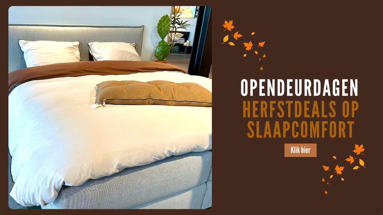 Opendeurdagen: herfstdeals op slaapcomfort